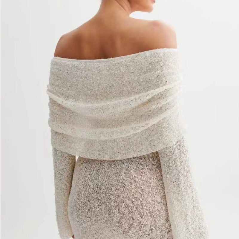 Lila - Off-Shoulder Knit Dress