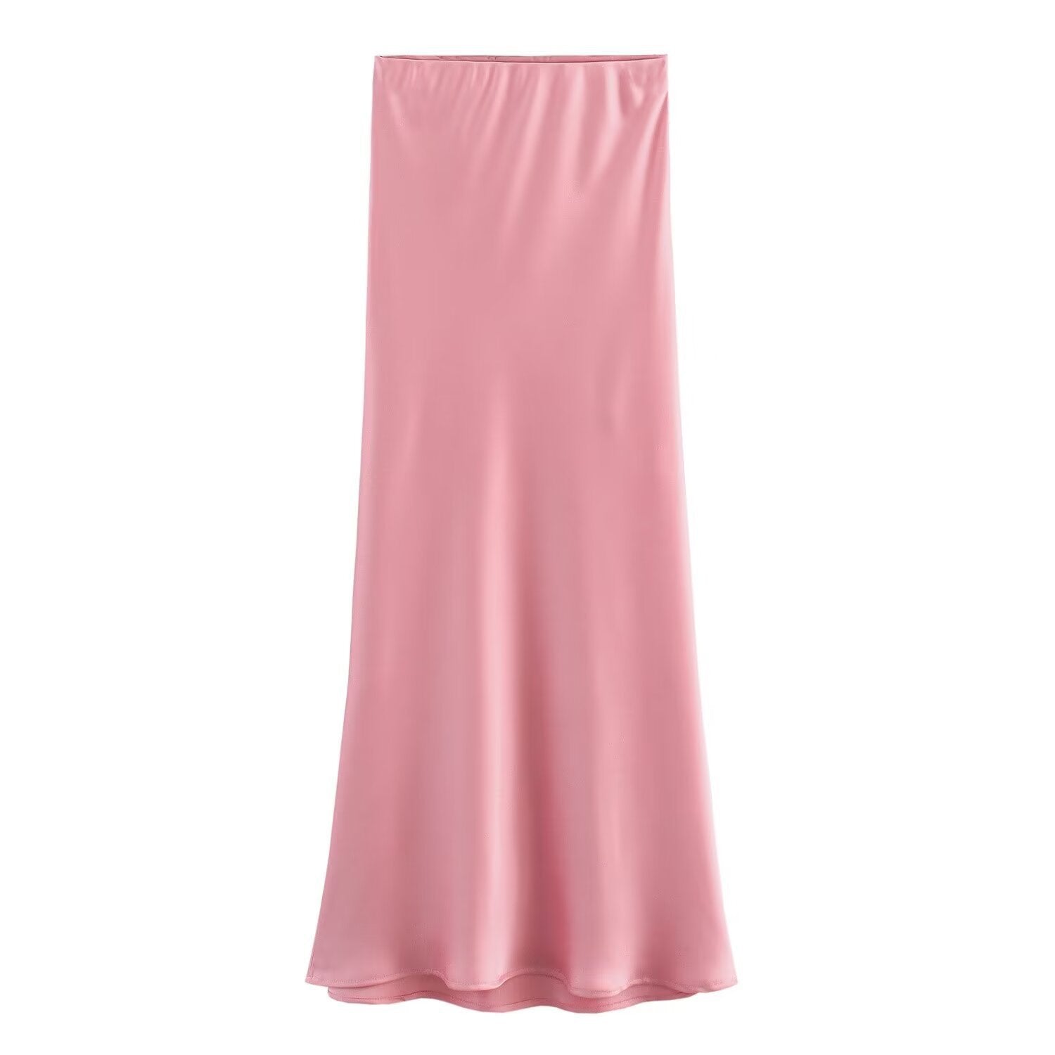 Aveline – French Silk Satin High-Waist Skirt