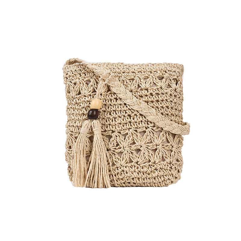Soleil – Handmade Straw Crossbody Bag
