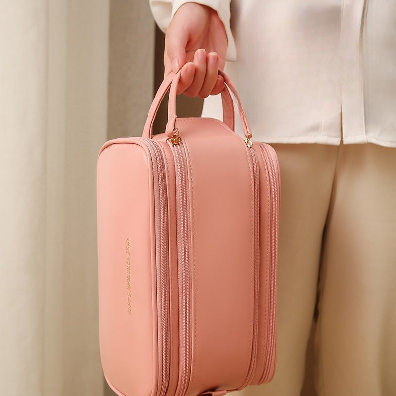 Luxe 3-Layer U-Shaped Cosmetic Bag