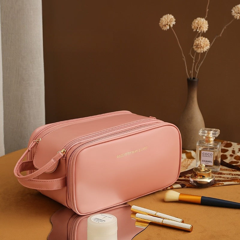 Luxe 3-Layer U-Shaped Cosmetic Bag