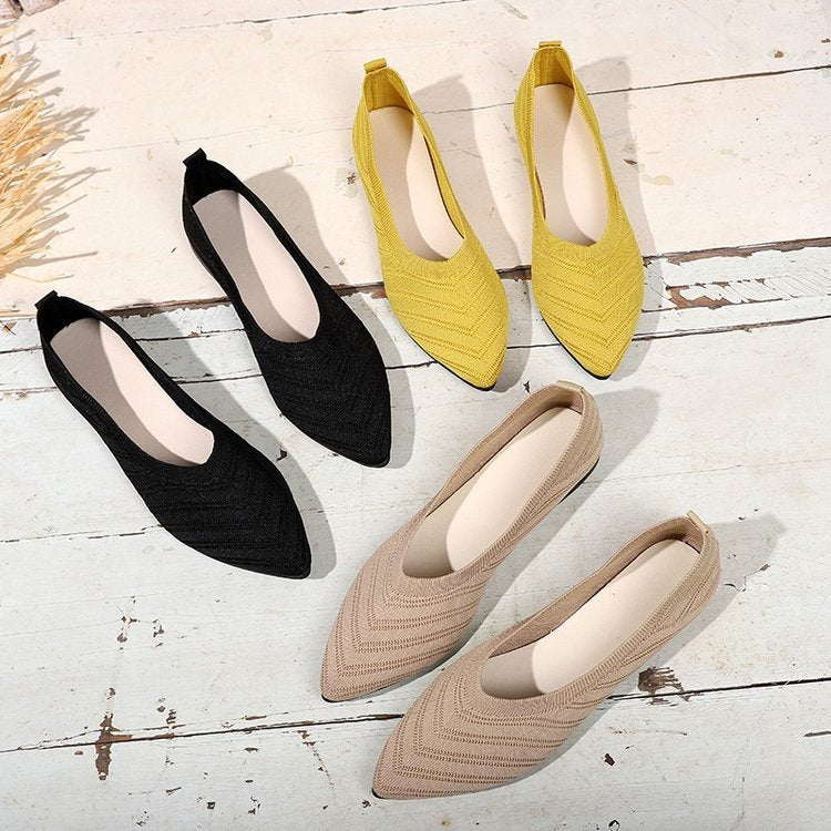 Lila – Comfortable Low-Cut Square Toe Flats