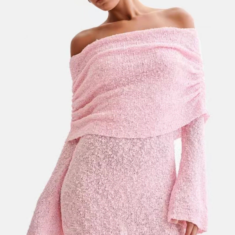 Lila - Off-Shoulder Knit Dress