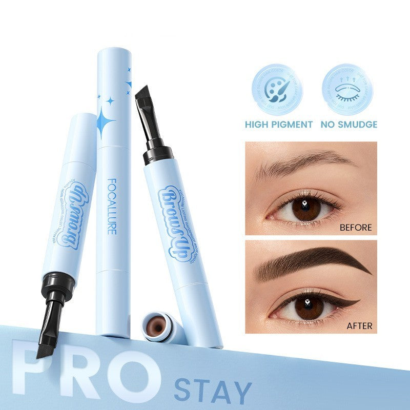 Chelsea - 2 In 1 3D Eyebrow Waterproof Gel Eyeliner 3 Colors Waterproof