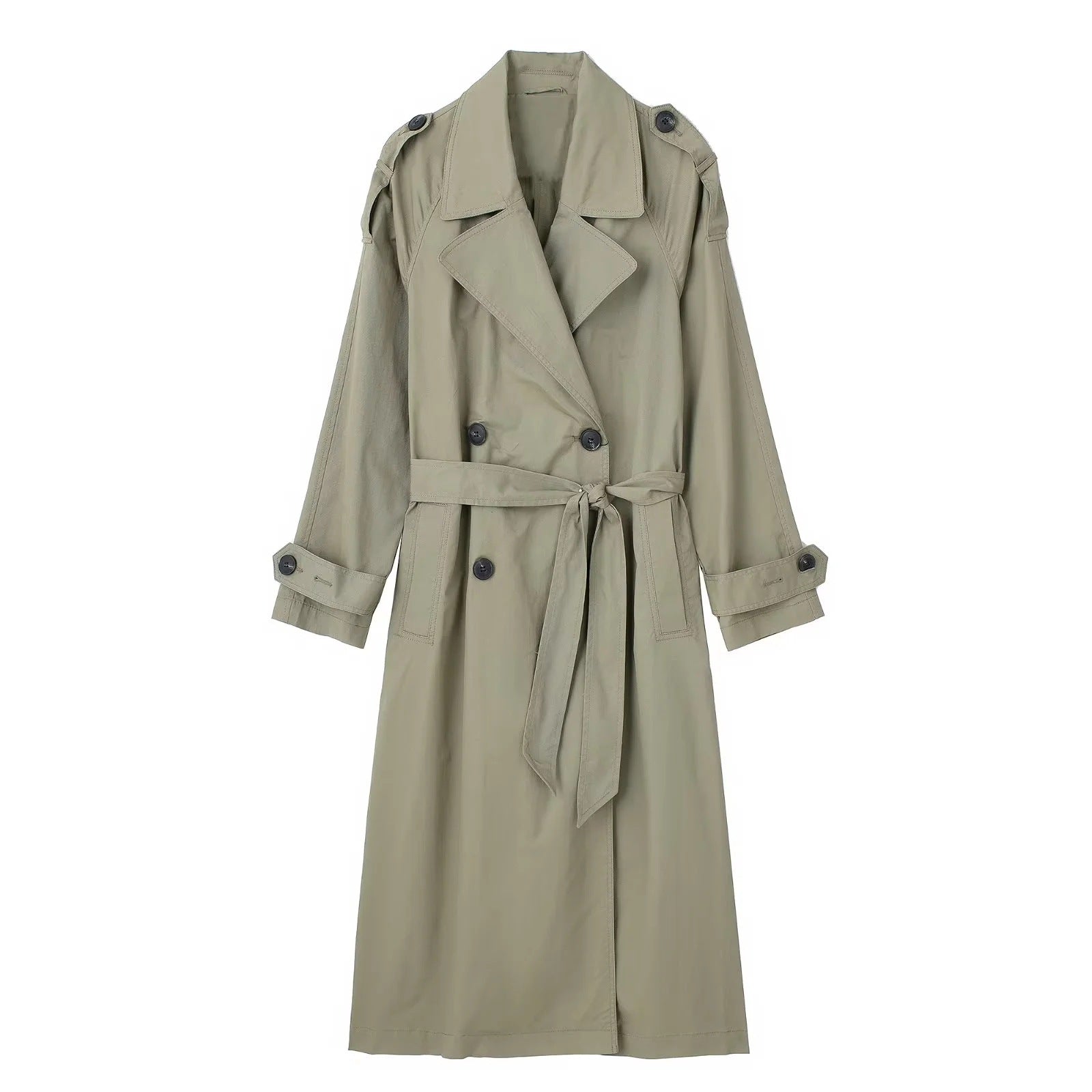 Marion – Double-Breasted Trench Coat with Belt