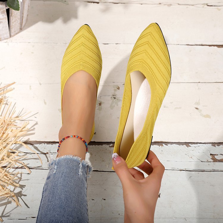 Lila – Comfortable Low-Cut Square Toe Flats