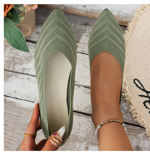 Lila – Comfortable Low-Cut Square Toe Flats