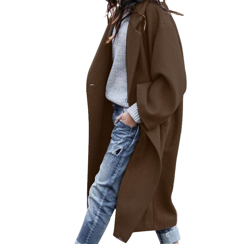 Luci - Single-Breasted Woolen Coat