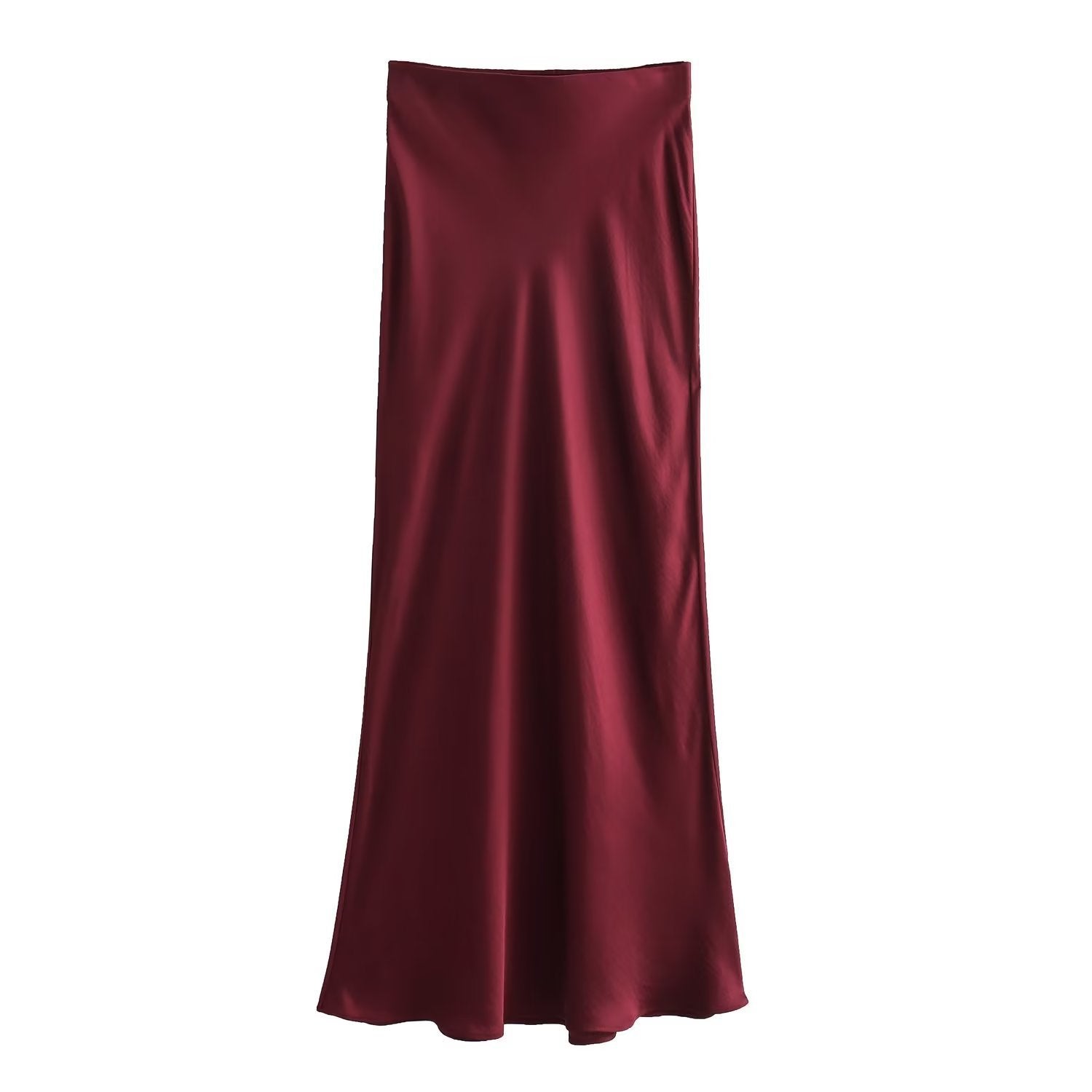 Aveline – French Silk Satin High-Waist Skirt