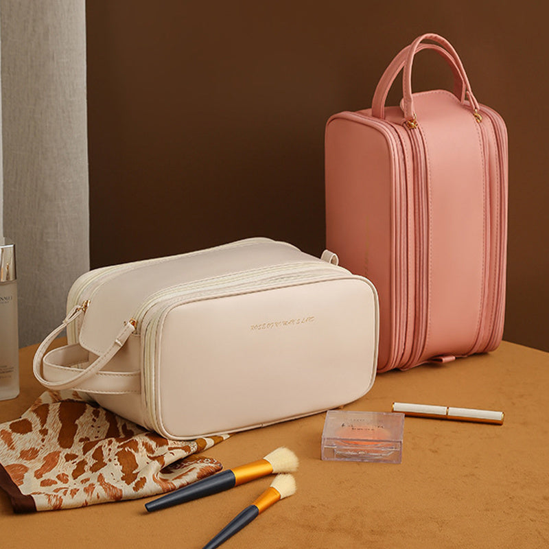 Luxe 3-Layer U-Shaped Cosmetic Bag