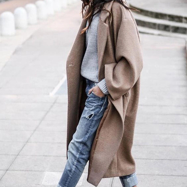Luci - Single-Breasted Woolen Coat
