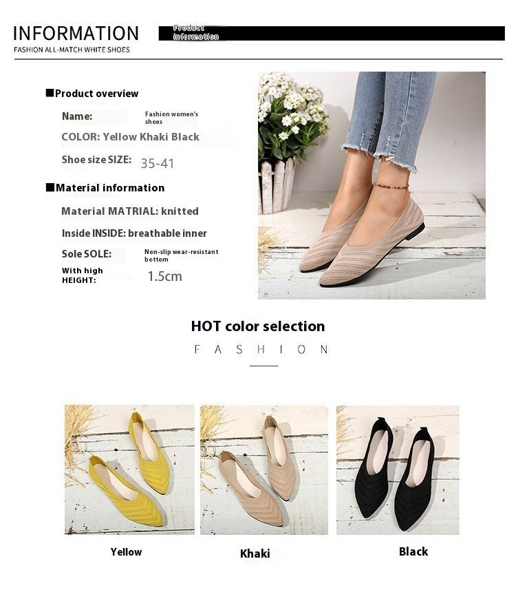 Lila – Comfortable Low-Cut Square Toe Flats