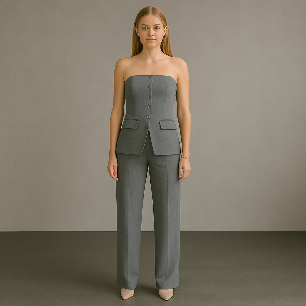 Nora - Strapless Blazer Set