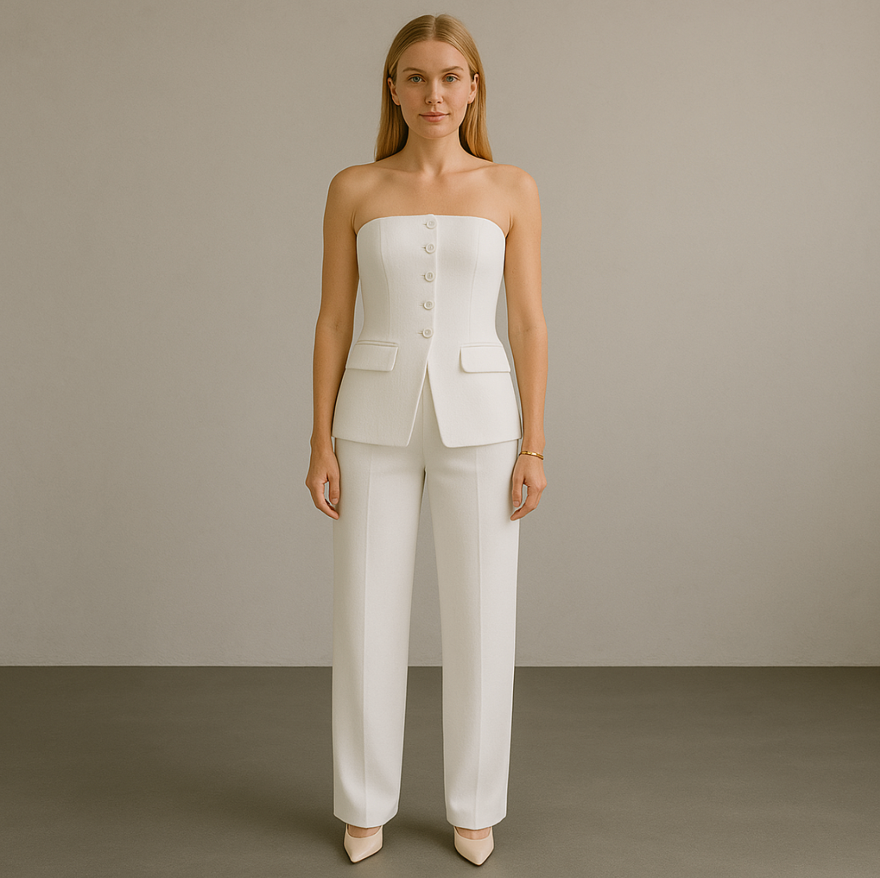 Nora - Strapless Blazer Set