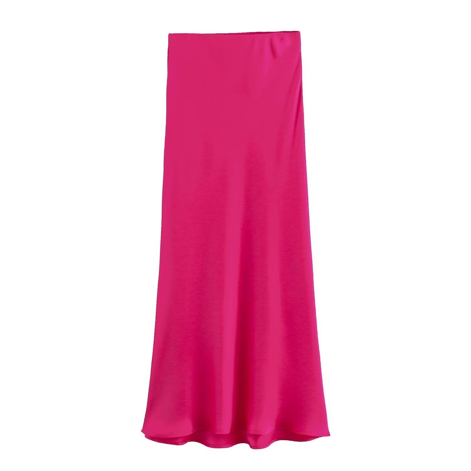 Aveline – French Silk Satin High-Waist Skirt