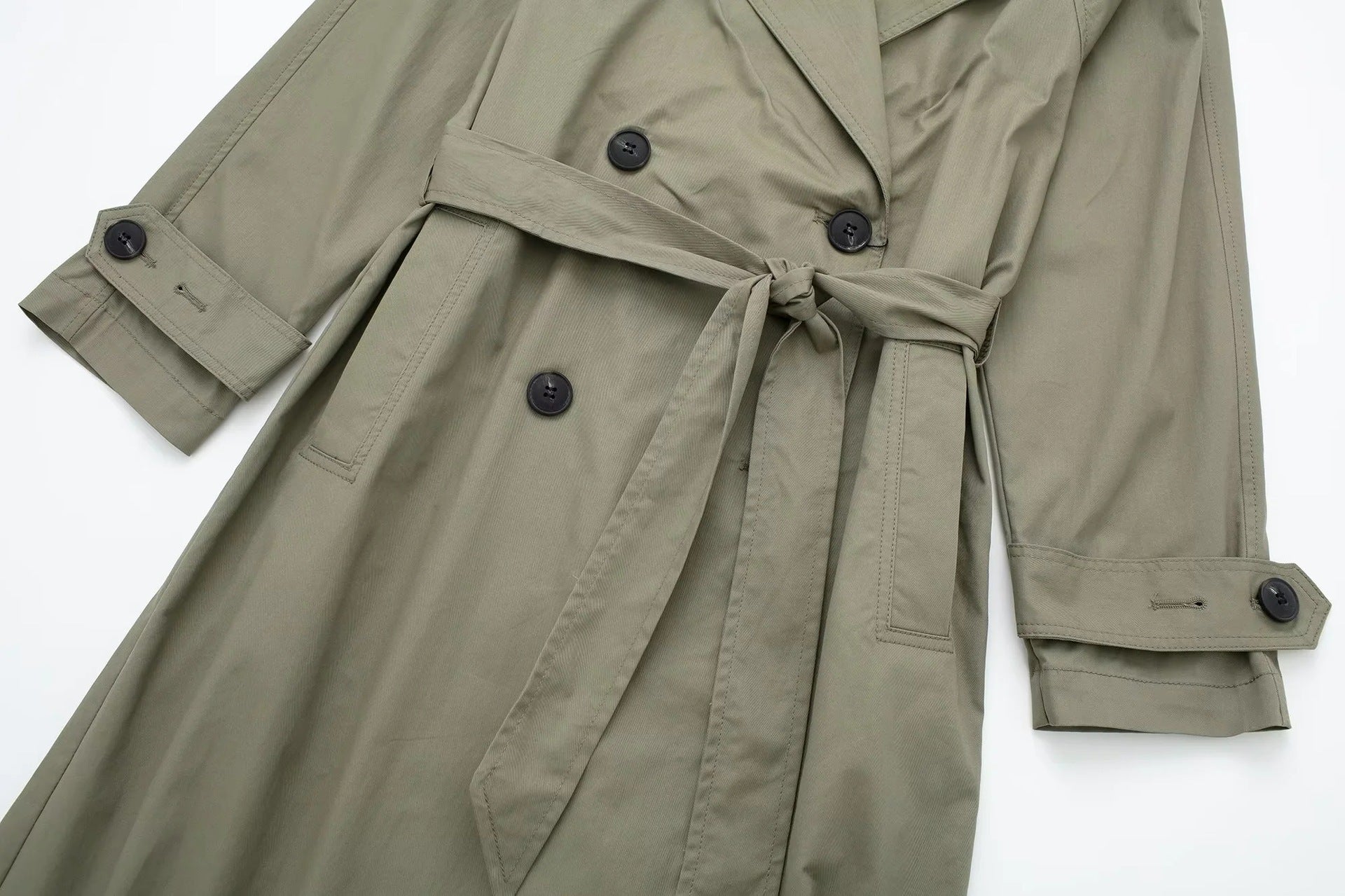 Marion – Double-Breasted Trench Coat with Belt