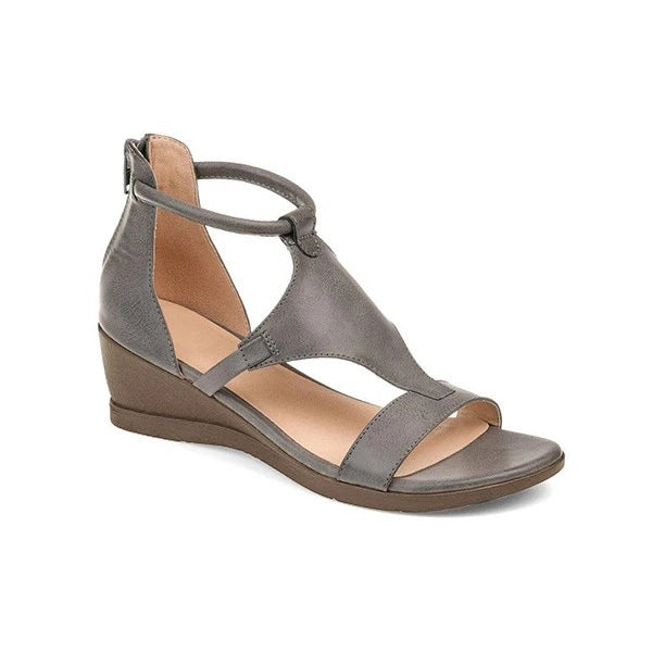 Marjo – Orthopedic Leather Wedge Sandals