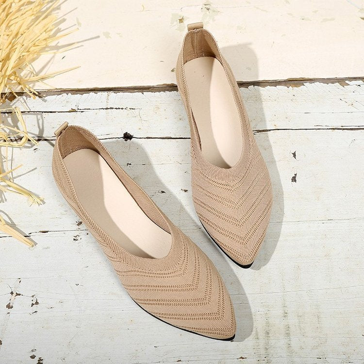 Lila – Comfortable Low-Cut Square Toe Flats
