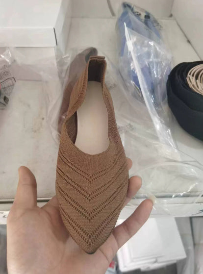 Lila – Comfortable Low-Cut Square Toe Flats