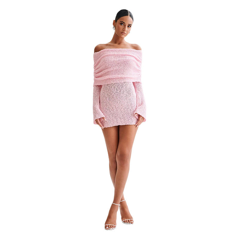 Lila - Off-Shoulder Knit Dress
