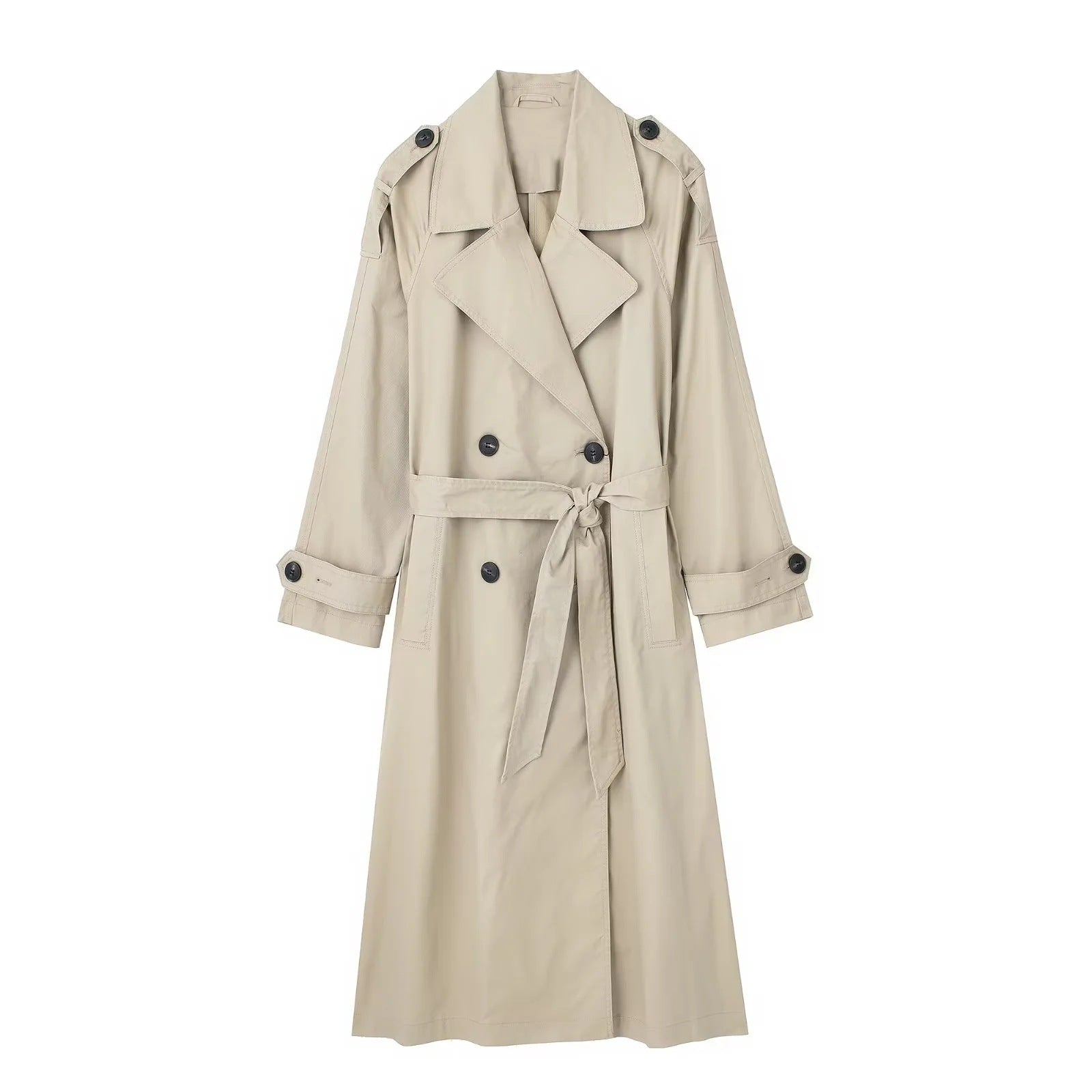 Marion – Double-Breasted Trench Coat with Belt