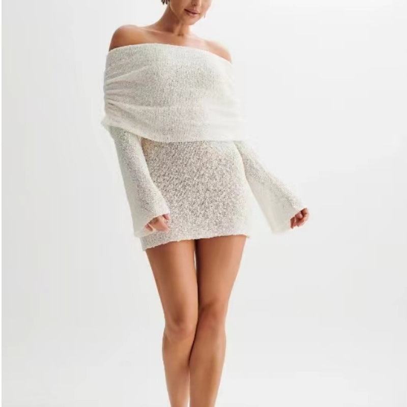 Lila - Off-Shoulder Knit Dress