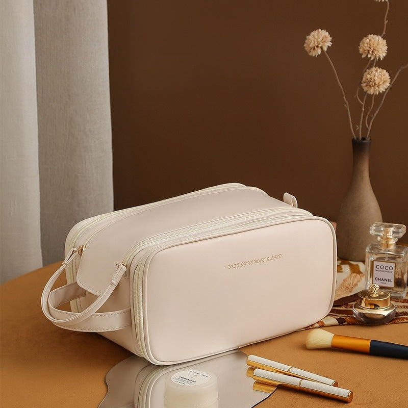 Luxe 3-Layer U-Shaped Cosmetic Bag
