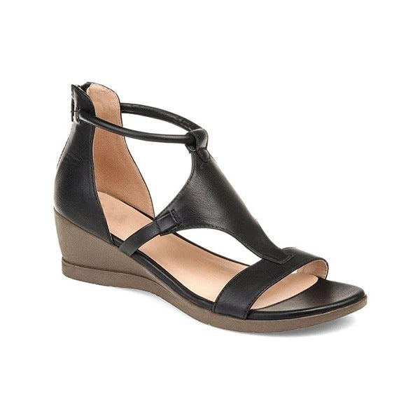 Marjo – Orthopedic Leather Wedge Sandals