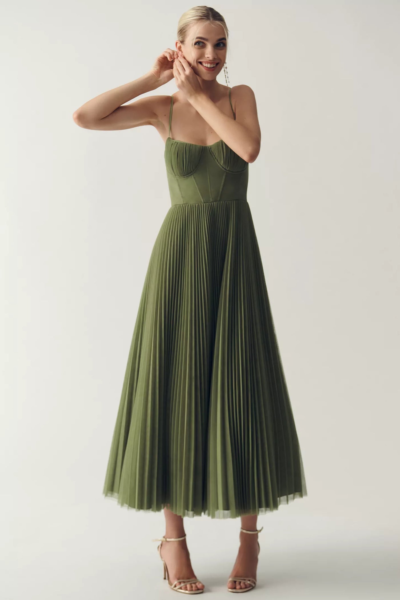 Livia Open Dress - Green